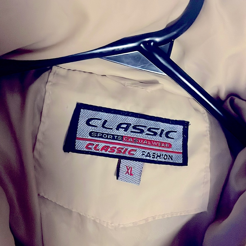 tan/beige M/XL long “classic sports casual” “classic fashion” winter/fall jacket - Picture 2 of 3